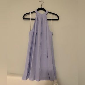Purple halter dress